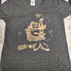 Vintage Style Disney Ladies Top, Micky and Mini Size S Super Soft